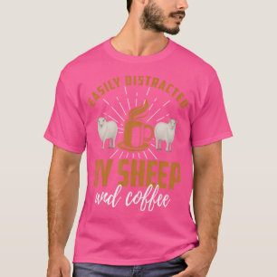 Schaf Funny Coffee Lover Sheep Coffee Sheep Lover T-Shirt