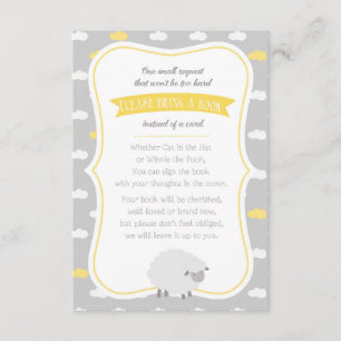 Schaf-(gelb u. Grau) Buch-Antrag Begleitkarte