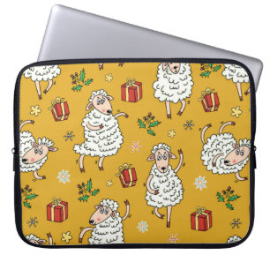 Schaf Hintergrund Vintage Laptopschutzhülle