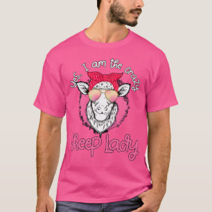 Schaf ich bin die verrückte Schafskleidung T-Shirt