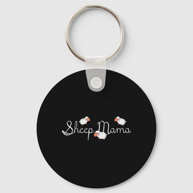 Schaf Mama Tier Muttertagsgeschenk Schlüsselanhänger (Vorderseite)