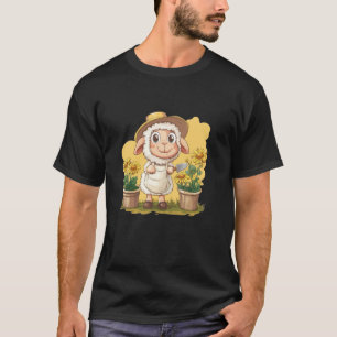 Schaf mit Gartenleidenschaft für eine lustige Note T-Shirt
