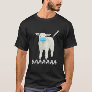 Schaf- oder Schaf-Impfstoff und -Maske T-Shirt