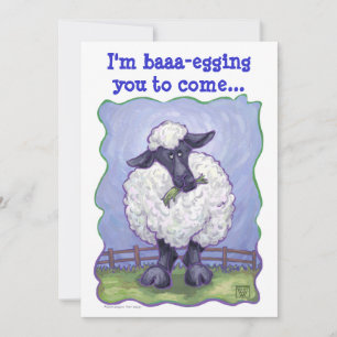 Schaf-Party-Mitte Einladung