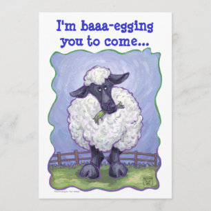 Schaf-Party-Mitte Einladung