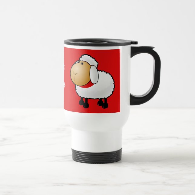 Schaf-Pipi-Mutterschaf-Tasse Reisebecher (Rechts)
