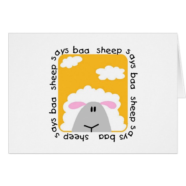 Schaf sagt Blöken-T-Shirts und Geschenke (Vorderseite (Horizontal))