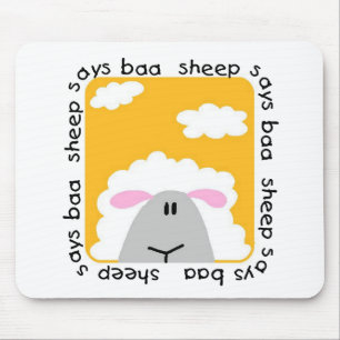 Schaf sagt Blöken-T-Shirts und Geschenke Mousepad