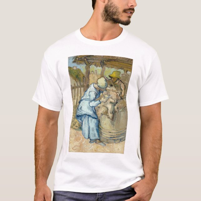 Schaf-Schermaschine nach Hirse durch Vincent van T-Shirt (Vorderseite)