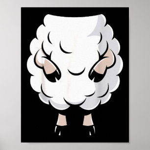Schaf-Shirt Erwachsene Kinder Männer Frauen Lamm S Poster