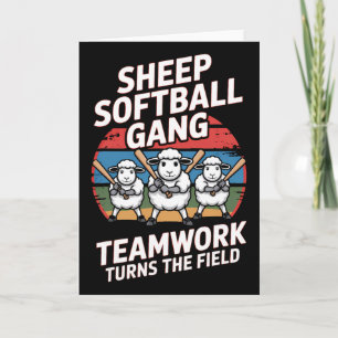 Schaf Softll Gang Teamarbeit verwandelt das Feld i Karte