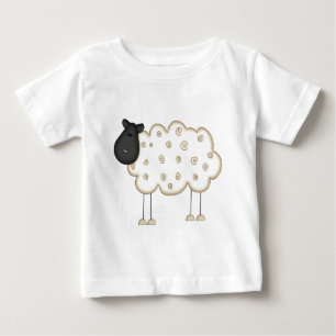 Schaf-Stick-Figur-T-Shirts und Geschenke Baby T-shirt