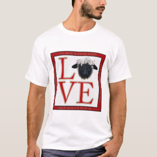 Schaf-T-Shirt Liebe-Wallis Blacknose T-Shirt