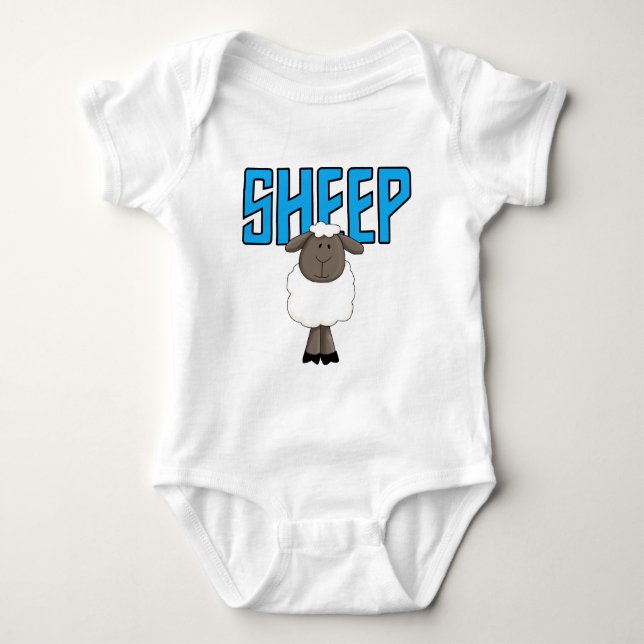 Schaf-T-Shirts und Geschenke Baby Strampler (Vorderseite)