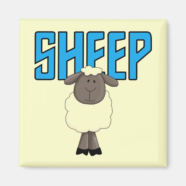 Schaf-T-Shirts und Geschenke Magnet (Vorne)