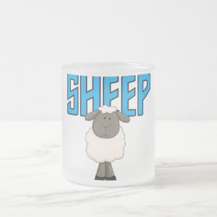 Schaf T-Shirts und Geschenke Mattglastasse
