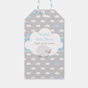 Schaf- und Cloud-Baby-Dusche Gefallen Geschenketik Geschenkanhänger