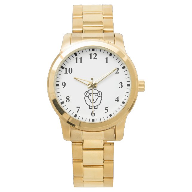 Schafe Armbanduhr (Vorderseite)
