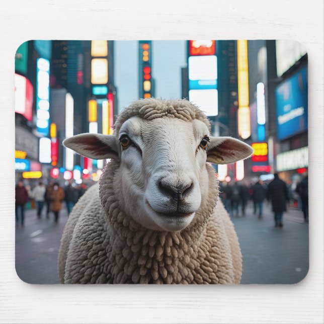 Schafe auf dem Times Square Mousepad (Vorne)