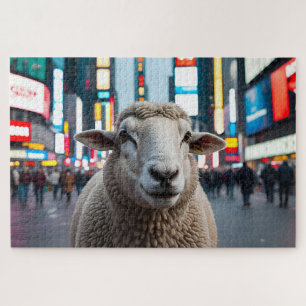 Schafe auf dem Times Square Puzzle