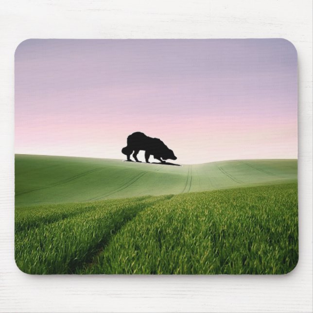 Schafe auf der Horizont… Border-Collie Mousepad (Vorne)