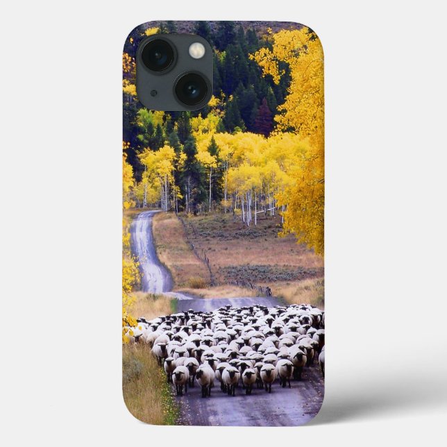Schafe auf der Landstraße Case-Mate iPhone Hülle (Rückseite)
