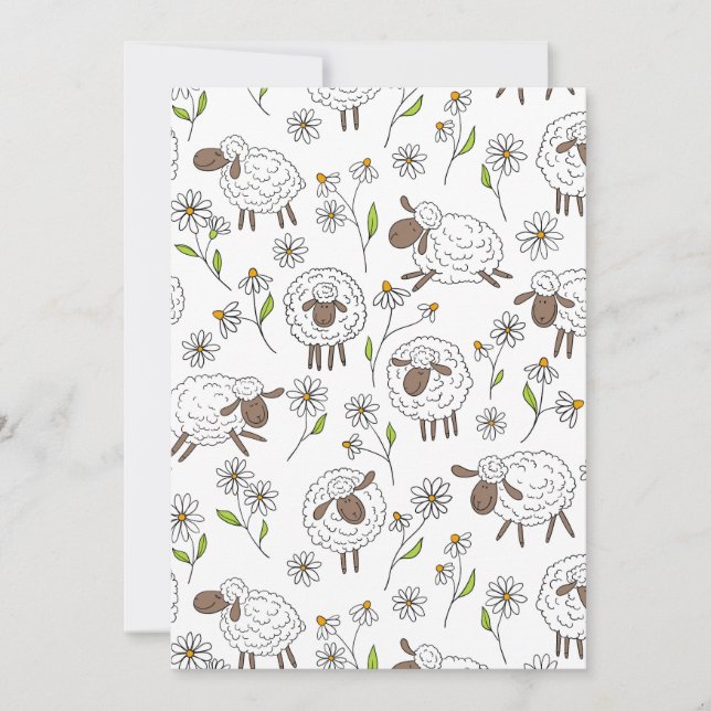 Schafe auf Weiß zählen (Vorderseite)