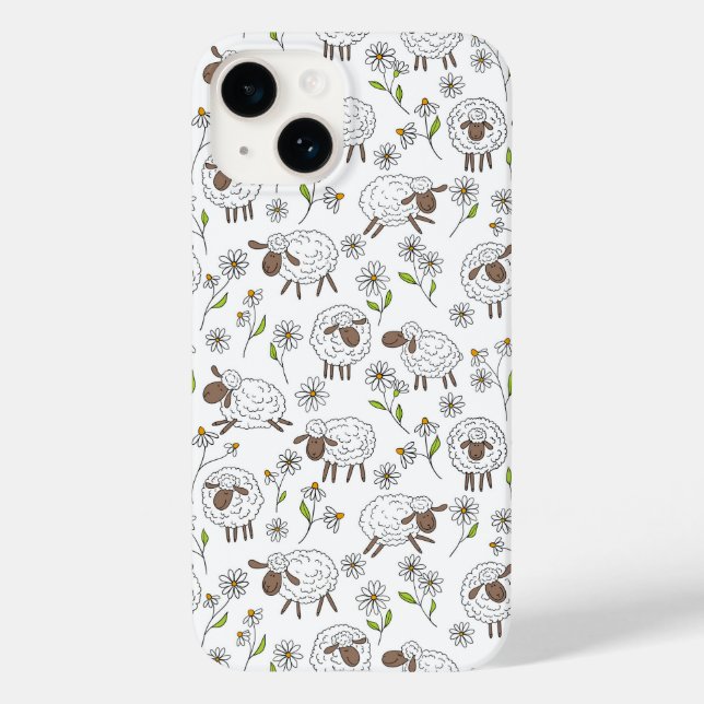 Schafe auf Weiß zählen Case-Mate iPhone Hülle (Rückseite)