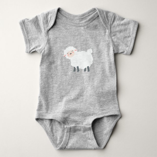 Schafe Baby Strampler (Vorderseite)