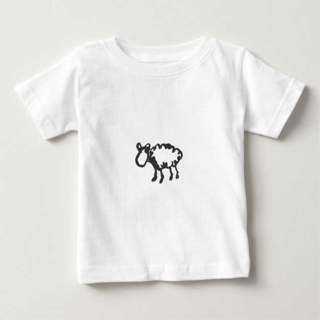 Schafe Baby T-shirt (Vorderseite)
