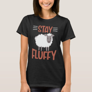 Schafe Bleibe Fluffy Lamb Bauer T-Shirt
