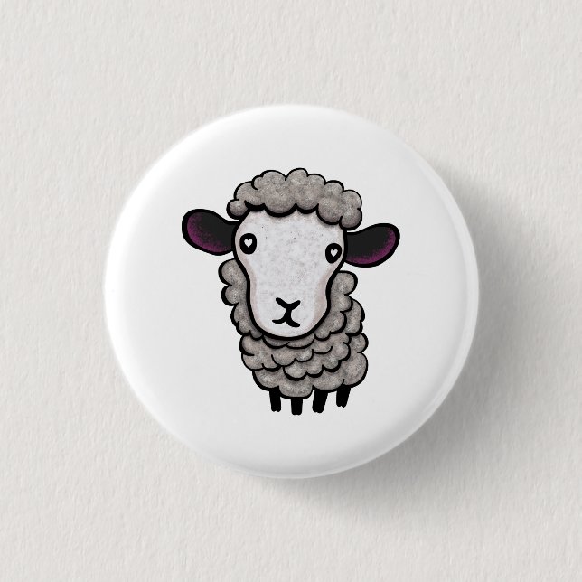 Schafe Button (Vorderseite)