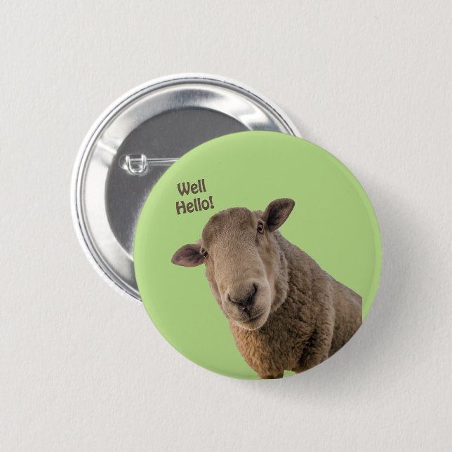 Schafe Button (Vorne & Hinten)