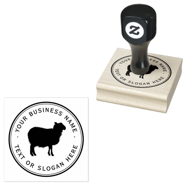 Schafe Custom Business Logo Gummistempel (Stempel)