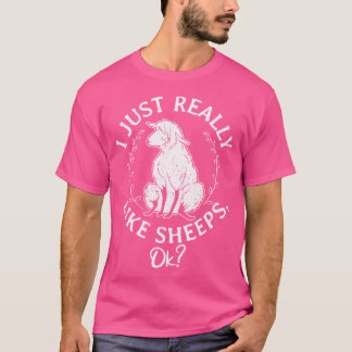 Schafe, die ich wie Schafe mag T-Shirt