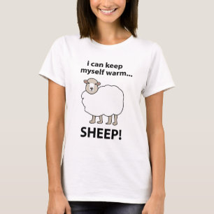 Schafe, die mich warm halten Schafe T-Shirt