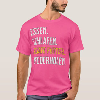 Schafe essen Schlafschaf Fütternd T-Shirt