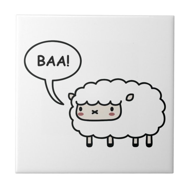 Schafe! Fliese (Vorderseite)