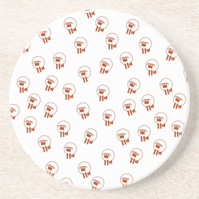 Schafe Getränkeuntersetzer (Vorne)