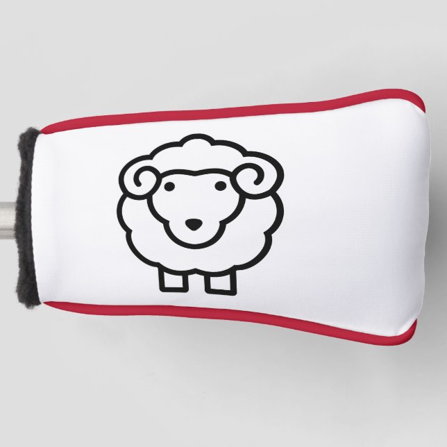 Schafe Golf Headcover (Vorderseite)