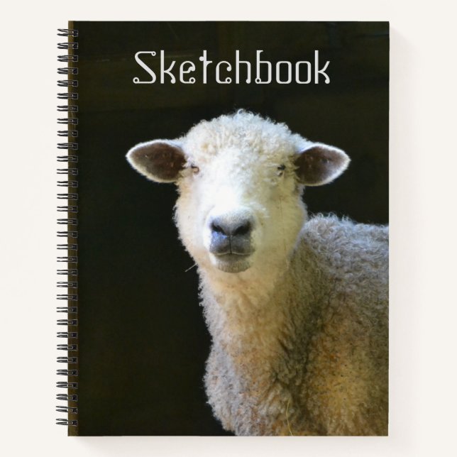 Schafe im Land Notizbuch (Vorderseite)