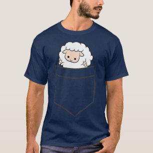 Schafe in der Tasche Niedliche Taschenlampe Lamm T-Shirt