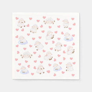 Schafe Liebe Serviette