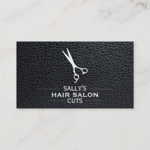 Schafe mit Trennlinien / Leder Visitenkarte