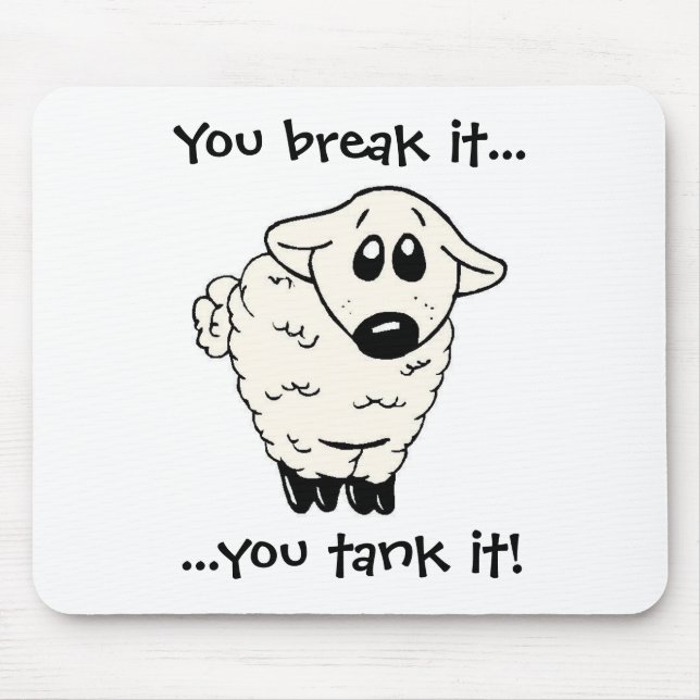 Schafe Mousepad (Vorne)