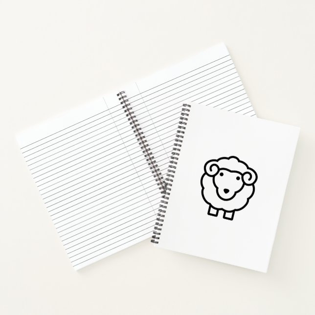 Schafe Notizbuch (Innenseite)