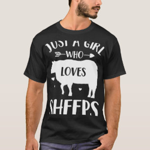 Schafe nur ein Mädchen, das Lieben Schafe T-Shirt