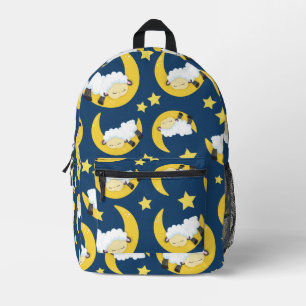 Schafe, schlafende Schafe, Mond, Sterne Bedruckter Rucksack