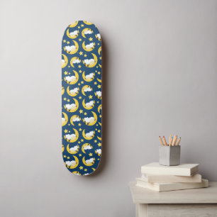 Schafe, schlafende Schafe, Mond, Sterne Skateboard