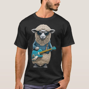 Schafe spielen Gitarre Tierschaf Guita T-Shirt